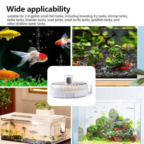 Aquarium Filter Special Mini Small Tank Filter Circle for Freshwater or Marine - 8cm Filter