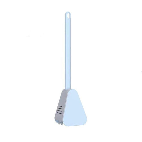 Golf Toilet Brush Long-Handled Toilet Brush Wall-Mounted Silicone Toilet Brush - Black