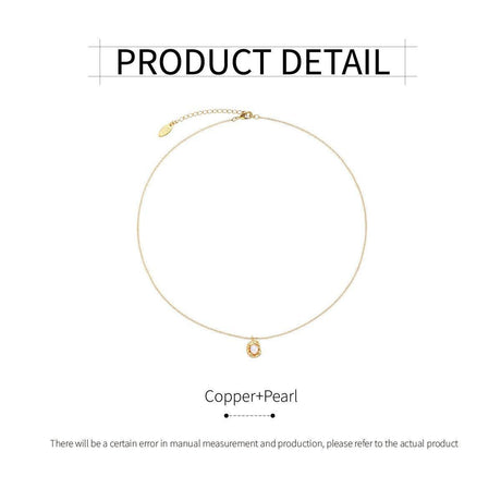 Elegant French Style Simple Pendant Necklace Women Trendy Fashion Jewelry Gift