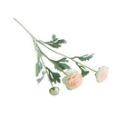 5pcs Artificial Peony Silk Flowers Bouquet Decor Faux Floral Arrangements - Purple Red