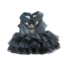 Pet Dog Cat Clothes Autumn Winter Fashion Sequin Small Leather Skirt Outfit - S