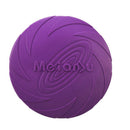 Frisbee Toy for Dogs Outdoor Fetch Training Soft Rubber Pet Flying Disc 18cm - Blue