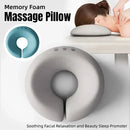 Memory Foam Face Plank Pillow Support Pad Comfort Cushion for Spa and Massage - Grey