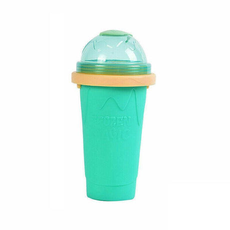 Slushie Maker Cup Quick Freeze Magic Squeeze Cup Milkshake Cup Ice Cream Maker - Pink