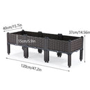 Outdoor Rectangular Balcony Vegetable Planter Box Garden Flower Planting