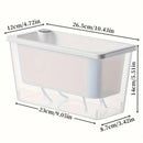 Balcony Vegetable Pot Planter Lazy Self Priming Flower Pot for Indoor Gardening - White