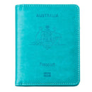 RFID Passport Holder Slim Leather Travel Wallet ID Card Cover Case for Men Women - Purple