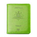 RFID Passport Holder Slim Leather Travel Wallet ID Card Cover Case for Men Women - Purple