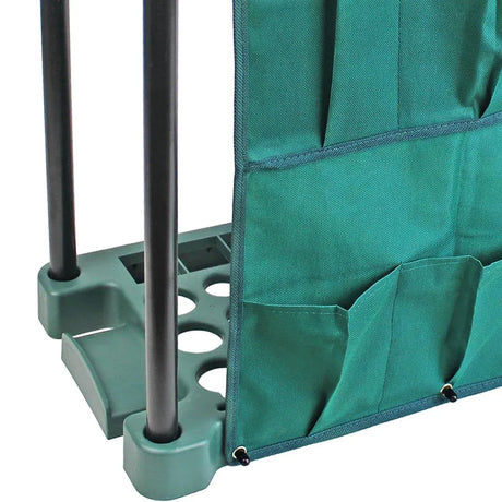 Garden Tool Organizer Storage Rack Green Outdoor Shed Tidy Stand
