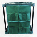 Garden Tool Organizer Storage Rack Green Outdoor Shed Tidy Stand