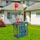 Garden Tool Organizer Storage Rack Green Outdoor Shed Tidy Stand