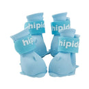 4pcs Cartoon Pet Rain Boots Waterproof Non-Slip Wear-Resistant Shoes for Dogs - Pink - L