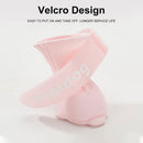 4pcs Cartoon Pet Rain Boots Waterproof Non-Slip Wear-Resistant Shoes for Dogs - Pink - M