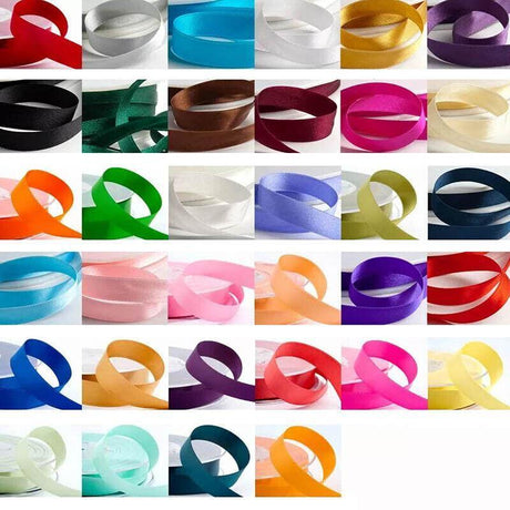 10mm Width Satin Hair Ribbon Wedding Party Decoration Gift Banquet 3m - Army green