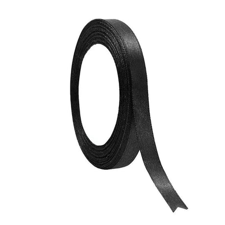 10mm Width Satin Hair Ribbon Wedding Party Decoration Gift Banquet 3m - Silver Grey