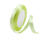 10mm Width Satin Hair Ribbon Wedding Party Decoration Gift Banquet 3m - White