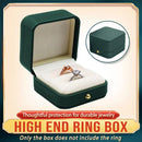 Dark Green Jewelry Box Ring Box Pair Compact Storage Box for Rings Accessories