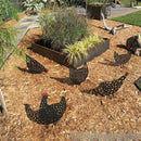 Garden Ornaments Chicken Yard Art Garden Backyard Lawn Decor Gift Easter Deco - A