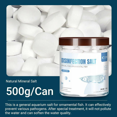 Aquarium Sea Salt Water Treatment Universal Powder For Fish Tank Purification - White