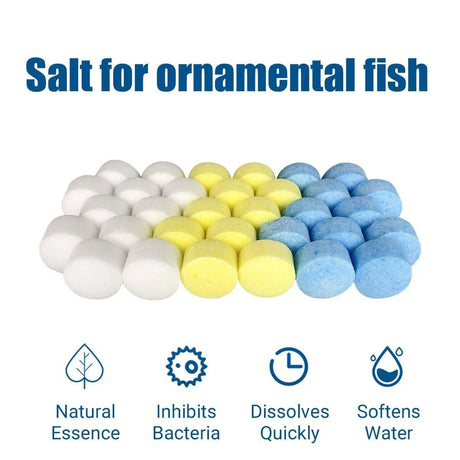 Aquarium Sea Salt Water Treatment Universal Powder For Fish Tank Purification - White
