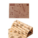 100pcs Sandwich Wrappers Oil Blotting Coated Paper Air Fryer Baking Parchment - Newspaper + Lemon Bear (Mixed)