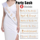 Bridal Party Sash Rose Gold Bride Bridesmaid Maid Honour Mother Hens Night Wear - Mother Of The Bride
