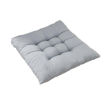 Soft Chair Cushion Pad for Indoor Outdoor Seating Square Seat Cover 35x35cm - Coffee