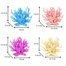 Soft Coral Realistic Water Plants Aquarium Decoration Fish Tank Seawater Set - Blue
