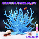Soft Coral Realistic Water Plants Aquarium Decoration Fish Tank Seawater Set - Purple