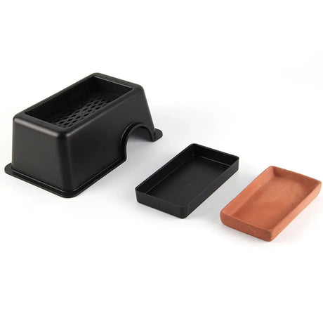 Reptile Humidifier Cave Concealment Box With Water Trough For Lizards Geckos