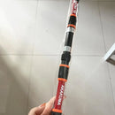 Telescopic Fishing Rod Lightweight Portable Sea Casting Rod Durable Glass Steel - Yellow