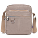 Ladies Shoulder Bag Nylon Fabric Lightweight Crossbody Small Casual Handbag - Apricot
