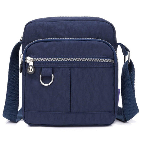 Ladies Shoulder Bag Nylon Fabric Lightweight Crossbody Small Casual Handbag - Purple