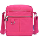 Ladies Shoulder Bag Nylon Fabric Lightweight Crossbody Small Casual Handbag - Purple