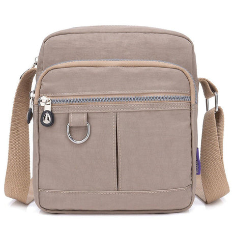 Ladies Shoulder Bag Nylon Fabric Lightweight Crossbody Small Casual Handbag - Purple