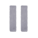 Winter Plush Shoulder Strap Cover Neck Cushion Pad for Comfortable Car Travel 2PCS - Grey