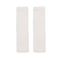 Winter Plush Shoulder Strap Cover Neck Cushion Pad for Comfortable Car Travel 2PCS - White
