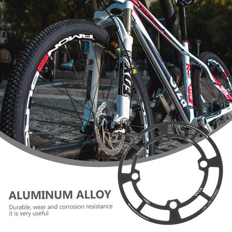 Round Bicycle Gear Disc Cover Single Speed Wheel Protection Shield for Bike Use