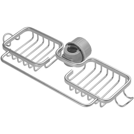 Multifunctional Faucet Shelf Kitchen Storage Sink Draining Basket Household Rack - Grey