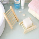 Natural Wooden Bamboo Soap Dish Tray Holder Storage Soap Rack Box