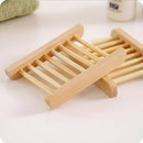 Natural Wooden Bamboo Soap Dish Tray Holder Storage Soap Rack Box