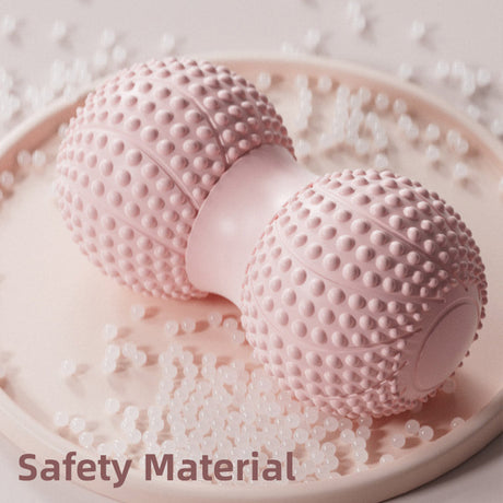 Peanut Massage Ball Foot and Muscle Relaxation Yoga Fitness Massage Tool - Pink