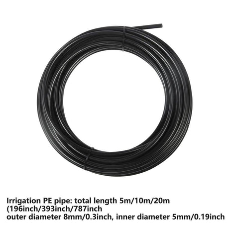 5M 10M 20M Garden Watering System Adjustable Spray Irrigation Hose Sprinkler - 20m