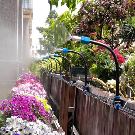 5M 10M 20M Garden Watering System Adjustable Spray Irrigation Hose Sprinkler - 20m