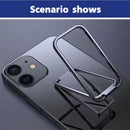 Portable Multifunctional Folding Metal Mobile Phone Holder Bracket Desktop Stand - Rose Gold