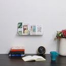 Acrylic Wall Shelves Set 4PCS Floating Display Storage Racks Clear for Home Use - Transparent