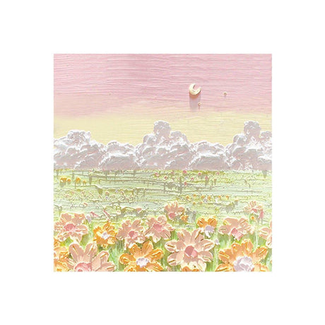 800 Sheets Colorful Oil Painting Sticky Notes Memo Pads Self-Adhesive Notes - 1#