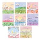 800 Sheets Colorful Oil Painting Sticky Notes Memo Pads Self-Adhesive Notes - 5#
