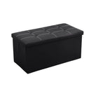 Multifunctional Foldable Storage Stool with Lid 110L Capacity Space Saving