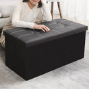 Multifunctional Foldable Storage Stool with Lid 110L Capacity Space Saving